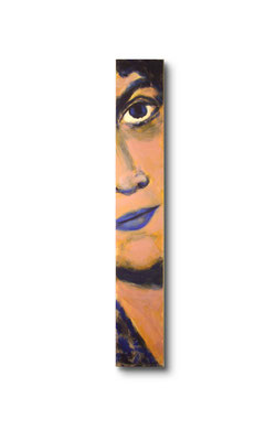 Gigolo:  3.5 x 24 x 1"  acrylic on wood