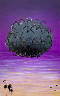 The Day They Come  / 12x18" acrylic on paper