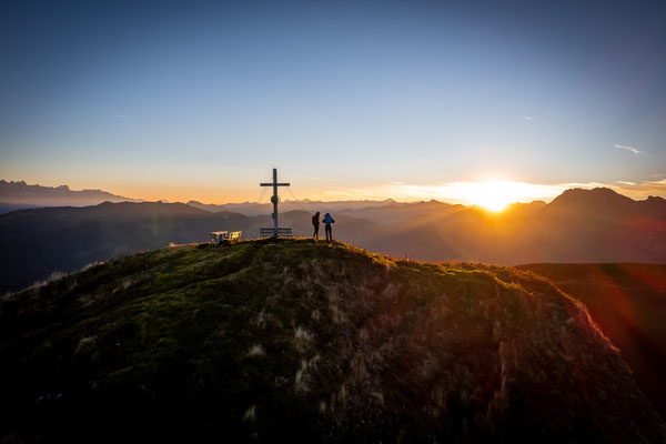 Sonnenaufgang auf der Kitzstein (Gabel) im Salzburger Land