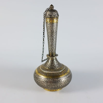 Flacon aus Silber & Gold, Persien
