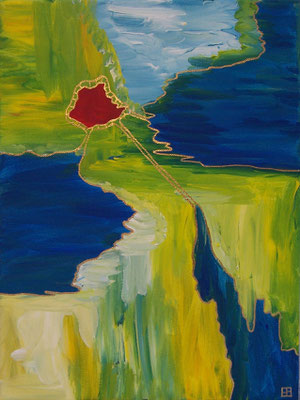 fourViews . rote Sonne . 30 x 40 cm *