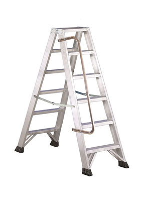 Escalera de aluminio doble subida con peldaño ancho TIJPAP1