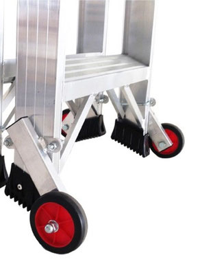 Escalera de aluminio doble subida con peldaño ancho TIJPAP1