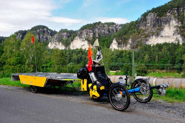 DE: Solatrike auf dem Elberadweg