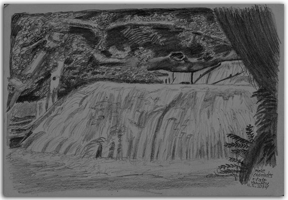 257.Skizze.Mele Cascades.Efate.Vanuatu