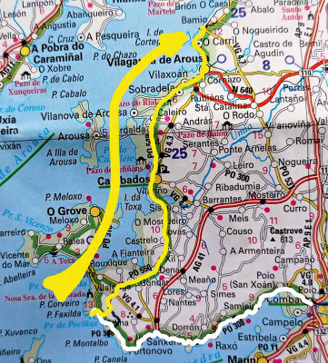 Map 210: Sanxenxo - Campanario (Rio Ulla)