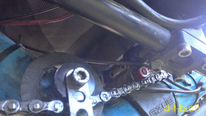 CA. Makeshift repair of the idler