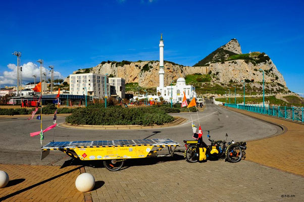 GI: Europa Point, view to Gibraltar Rock, South side