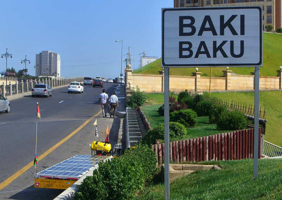 AZ: Solatrike in Baku angekommen