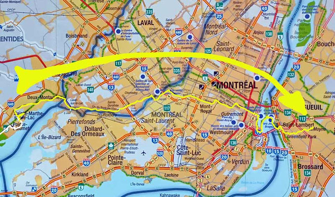 Map 99: Crossing Montréal