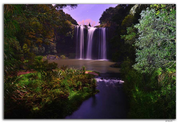 NZ0176.Whangarei Falls at moonlight