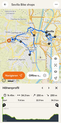 Map 182: Sevilla (Bikeshops)