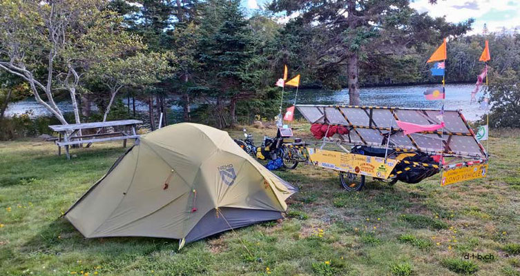 CA. Solatrike at East River Camp near Sheet Harbour