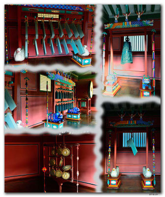 KR0098.Suwon.Hwaseong Haenggung Palace.Traditionelle Instrumente