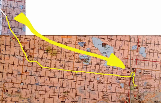 Map 22: Hythe - Grande Prairie