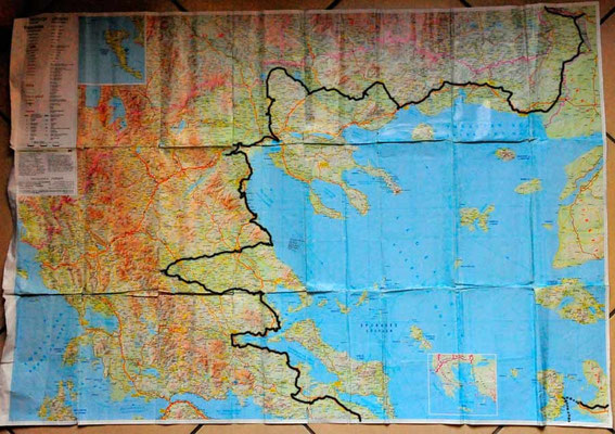 Reisestrecke Griechenland Nord