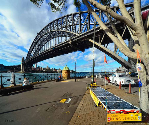 AU: Solatrike in Sydney bei der Harbour Bridge