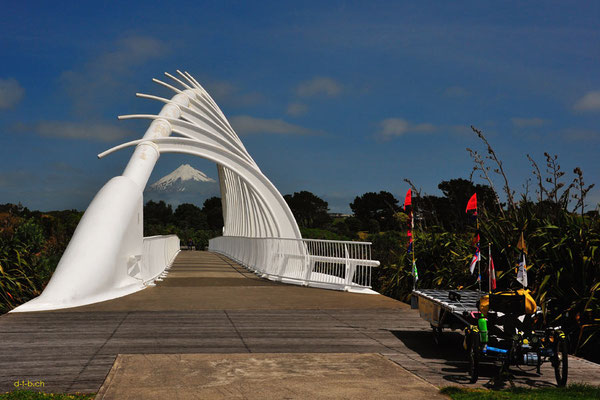 NZ: Solatrike in New Plymouth, Te Rewa Rewa Bridge