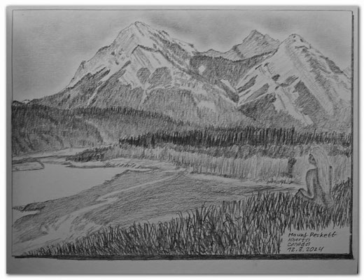 267.Skizze.Mount Peskett.Alberta.Canada