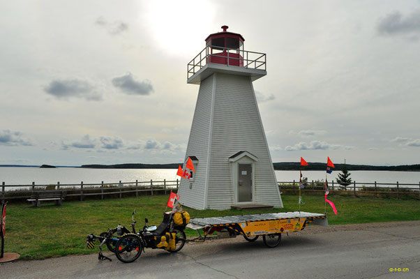 CA. Solatrike at the Lighthouse at Battery Provincial Park