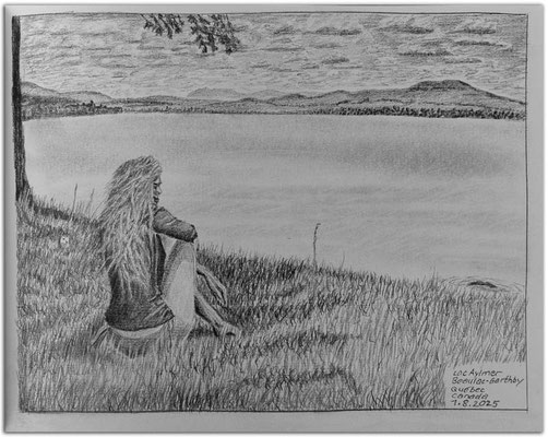 282.Skizze.Lac Aylmer,Beaulac-Garthby.Quebec.Canada