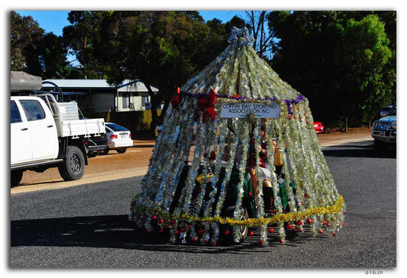 AU1031.Coffin Bay.Christmas Peagant.Moving Christmas tree