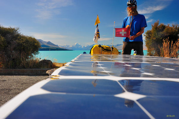 NZ: Solatrike am Lake Pukaki