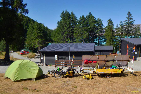NZ: Solatrike in Lake Tekapo Camping