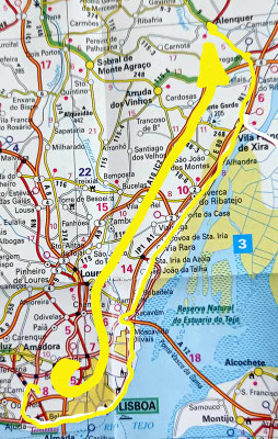 Map 196: Lissabon - Alenquer