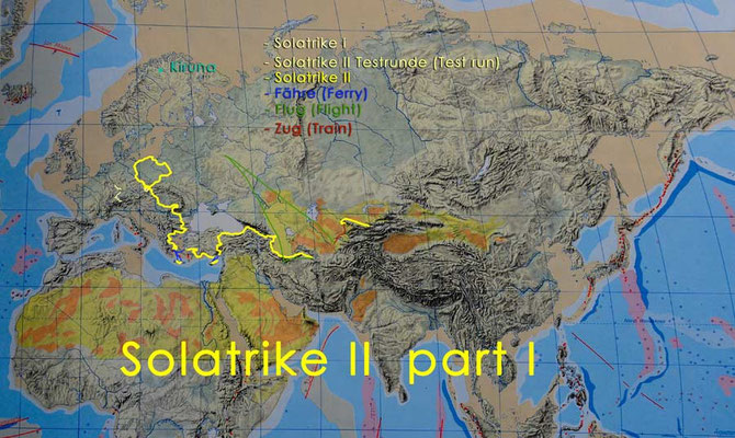 Strecke des Solatrike II Erster Teil