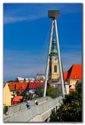 CZ161.Uherský Brod.Fussgängerbrücke