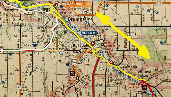 Map 41: Drumheller Hoodoos