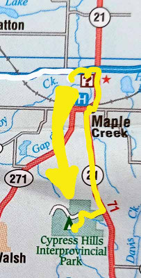Map 58: Eagle Valley - Cypress Hills, Saskatchewan