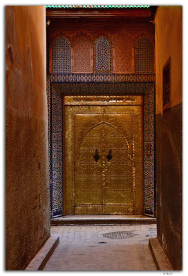 MA0315.Fès.Medina.Hotel door