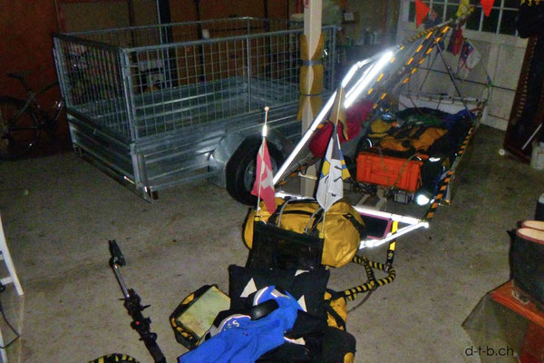 NZ: Solatrike in der Garage bei Konrad und Sabine