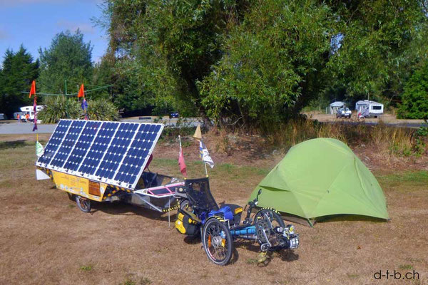 NZ: Solatrike in Glentunnel Camping