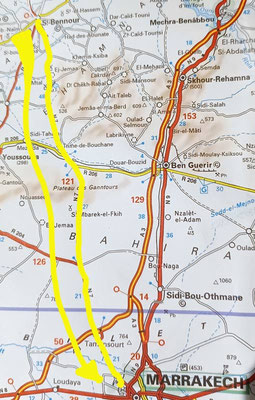 Map 149: Sidi Bennour - Marrakech