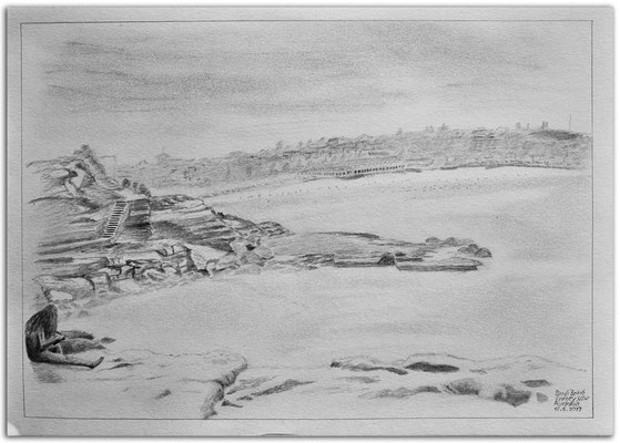 224.Skizze.Bondi Beach,Sydney.NSW.Australia