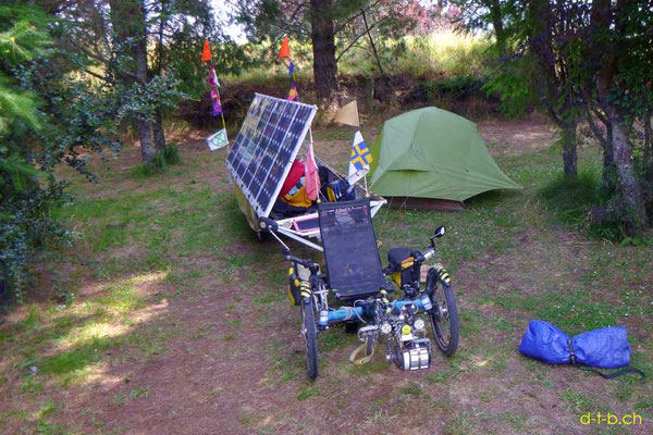 NZ: Solatrike in Tapawera Camping