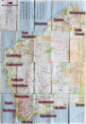 Karte: Western Australia