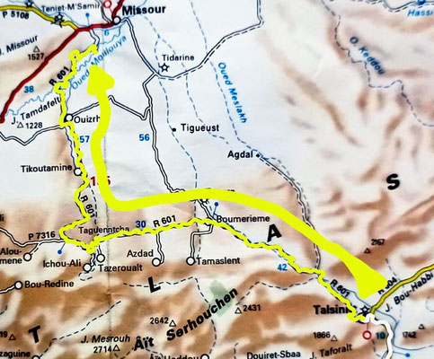 Map 164: Talsint - Ouled boulchalfa