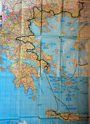 Reisestrecke Griechenland