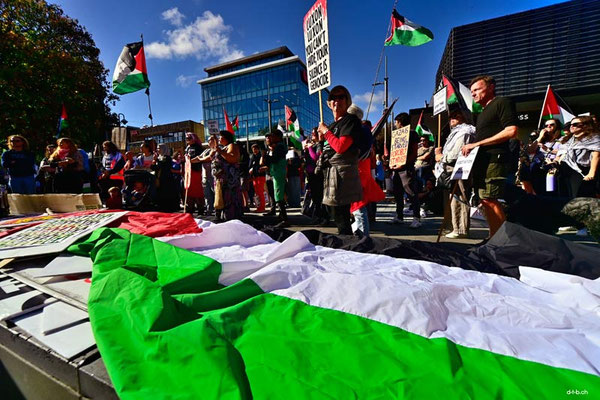 Christchurch. Rally for Palestine