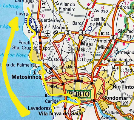 Map 205: Porto - Angeiras