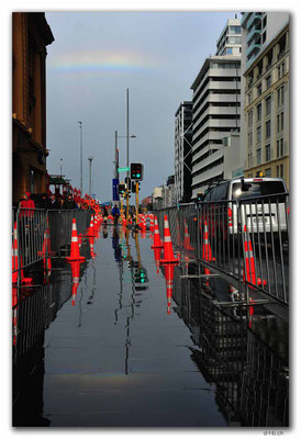 NZ0254.Auckland.Quay Street with Rainbow