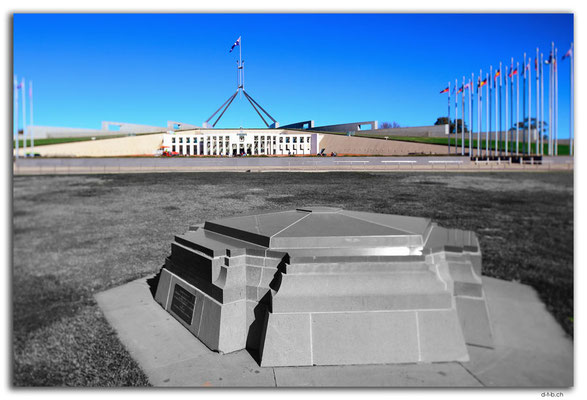 AU1511.Canberra.Parliament and Founding stone