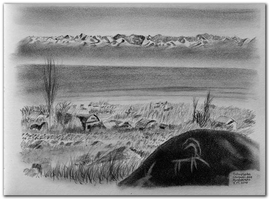 168.Skizze.Cholpon Ata.Petroglyphen.Kyrgyzstan