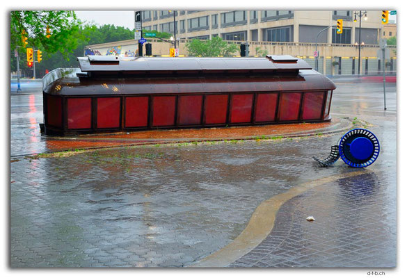 CA1077.Winnipeg.Sunken Tram in the rain