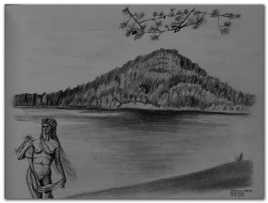 144.Skizze.Máchovo jezero.Tschechien