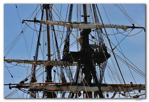 NZ0462.Wellington.Hafen.Dreimaster vom 18Jh